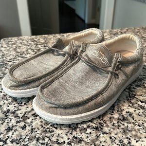 Gray Hey Dude Shoes .  Youth size 6